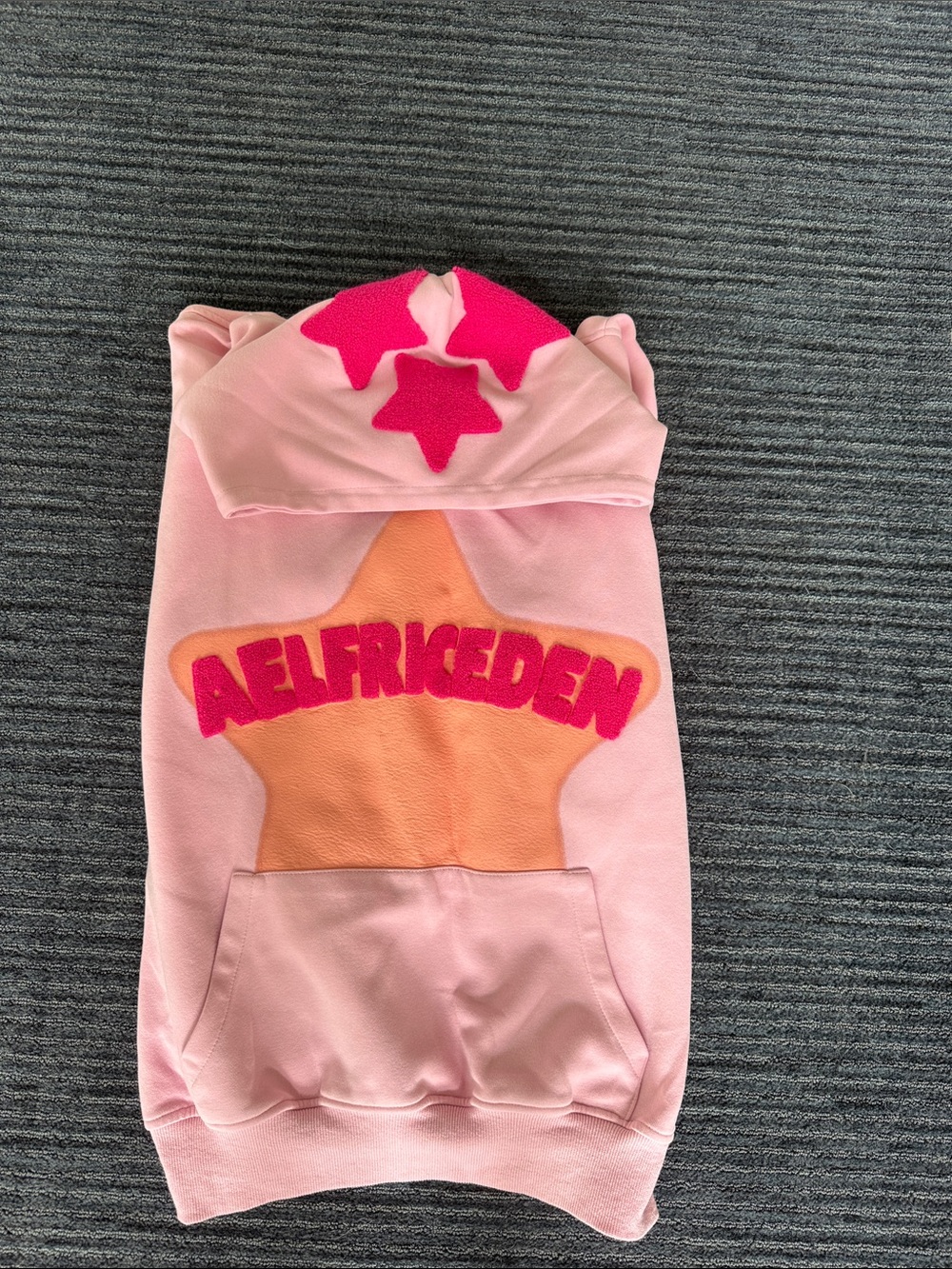 Aelfric Eden Pink & Orange Star Hoodie Sweatshirt